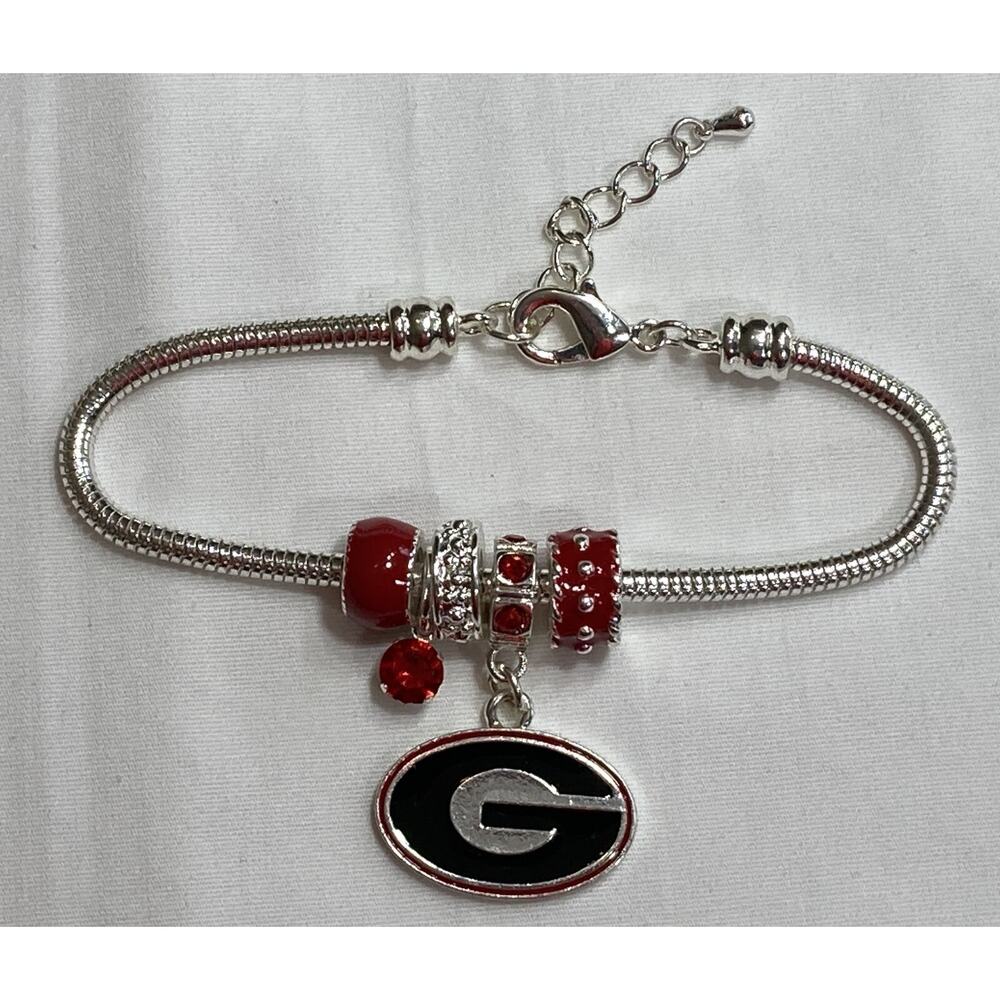 New Georgia Bulldogs Women's Betsy 5-Charm Logo Bracelet, NCAA